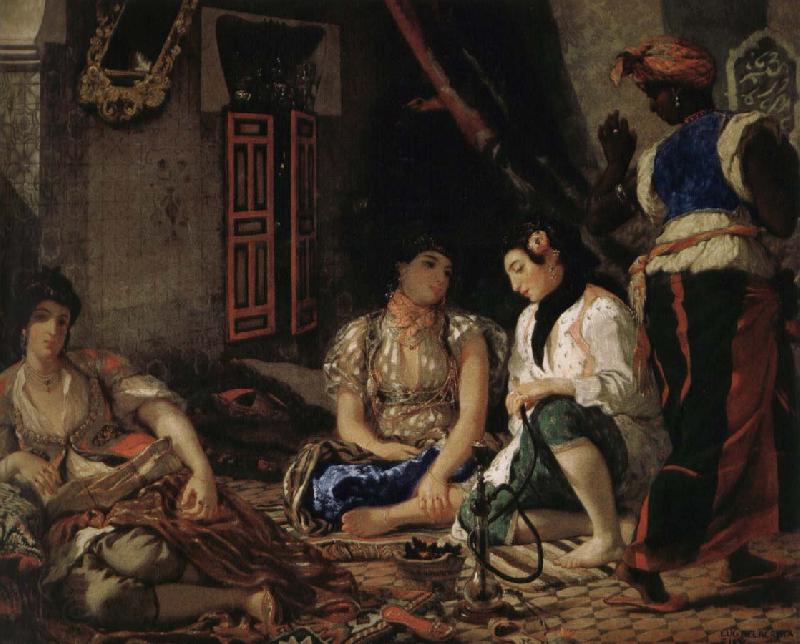 Eugene Delacroix Women of Algiers in the room China oil painting art
